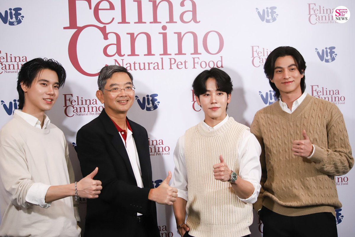 SuperstarnewsTH's tweet photo. หยิ่น วอร์ พาสัตว์เลี้ยงคู่ใจ ร่วมงานแถลงข่าวฉลองครบรอบ 9 ปี Felina Canino (เฟลิน่า คานิโน่ ) และ VIF (วิฟ) โดยบริษัทไฮคิว ผลิตภัณฑ์อาหาร จำกัด 😻

#Yes9Happy #FelinaCaninoYes9Happy 
#warwanarat #yinyin_anw 
#YINWAR
#หยิ่นวอร์ https://t.co/BWhRCb5SUY