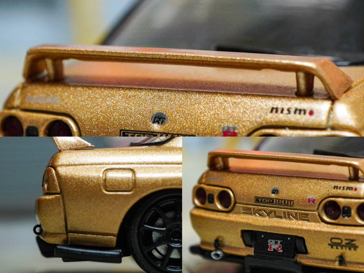 area1_64's tweet photo. 🔎 Zoom in

Some detail of Nissan Skyline GT-R VR32 Top Secret Gold by Facal Horizon
· · ·
#facalhorizon #nissan #skyline #gtr #r32 #vr32 #topsecret #topsecretjapan #smokynagata #トップシークレット #164diecast #164scale #164figure #AREA164 https://t.co/K9MX0zzGWT