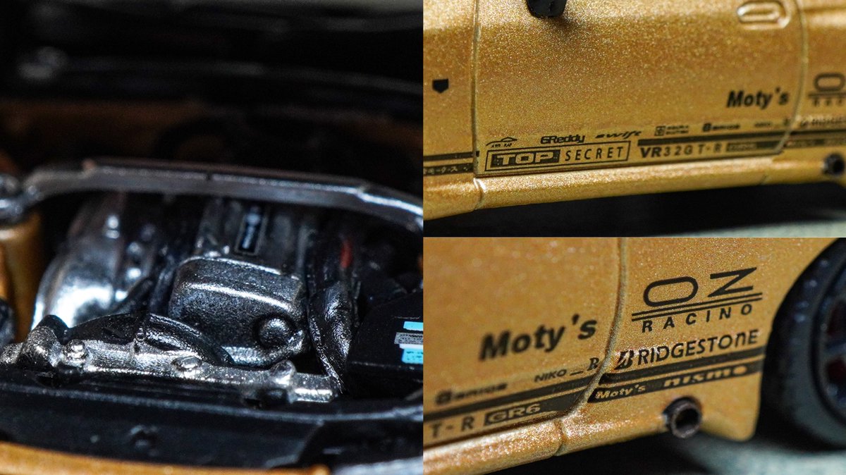 area1_64's tweet photo. 🔎 Zoom in

Some detail of Nissan Skyline GT-R VR32 Top Secret Gold by Facal Horizon
· · ·
#facalhorizon #nissan #skyline #gtr #r32 #vr32 #topsecret #topsecretjapan #smokynagata #トップシークレット #164diecast #164scale #164figure #AREA164 https://t.co/K9MX0zzGWT