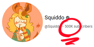 therealsquiddo's tweet image. HALF A MILLION! WOOHOOOO :D THANKS EVERYONE!