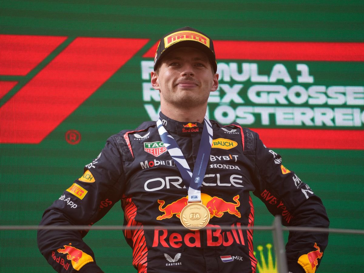 SCUDERIAFEMBOY's tweet photo. random funfact for today. the netherlands has 109 podiums in F1. 107 of them belong to max verstappen. the other two are from jos verstappen. https://t.co/VaKmjnx5Aw