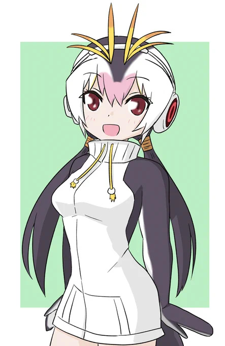 けものフレンズ ロイヤルペンギンさん 暑いのでペンギンさんを #けものフレンズ3 #ロイヤルペンギン