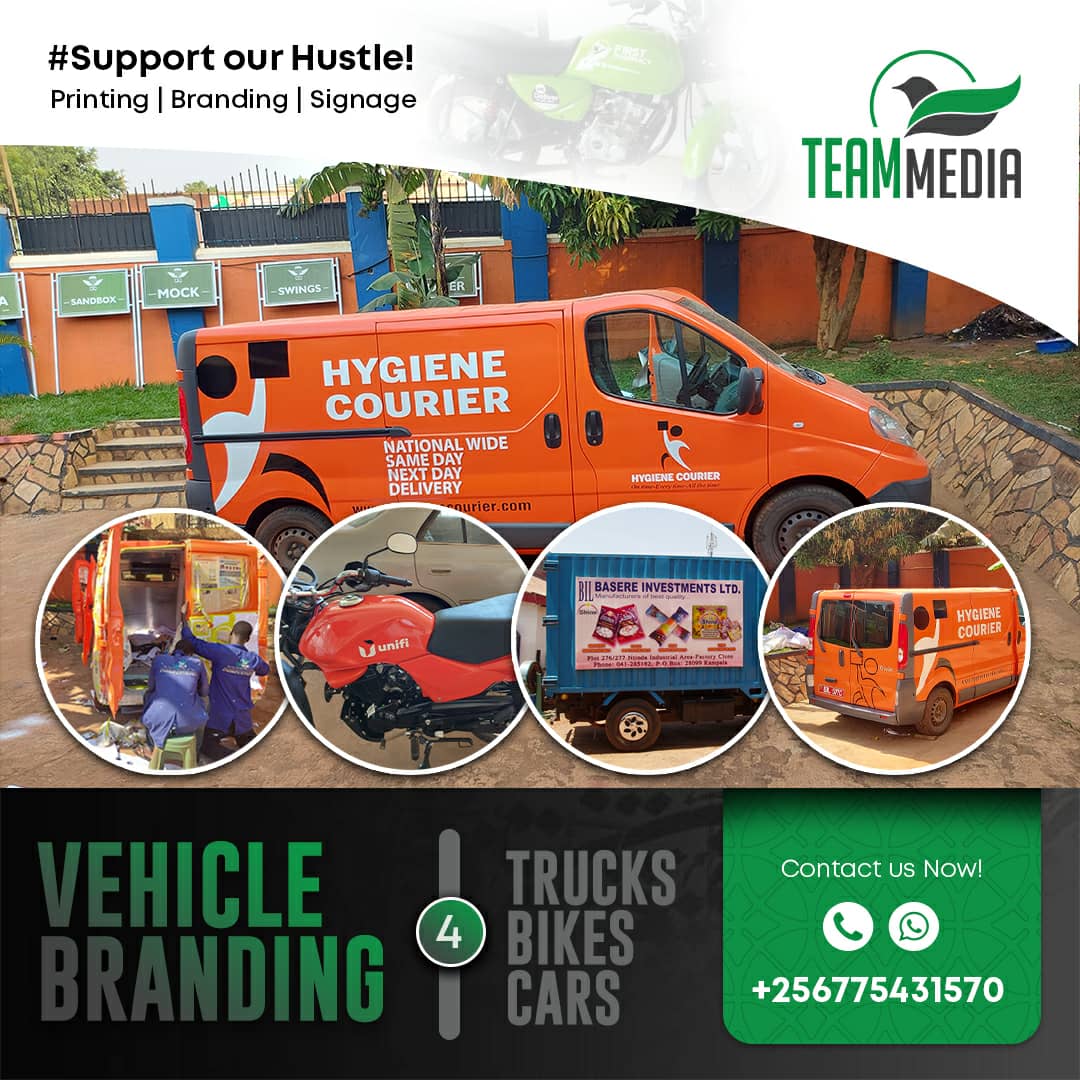 teammediaug's tweet photo. Brand your automobile instantly with our outstanding, durable sticker work, banner, spray work and much more at affordable prices.
Let all clients feel your presence anywhere and everywhere. Contact us today
👉 #teammedia.co.ug or call
0775431570/0700559574 https://t.co/YdgpLdBpgY