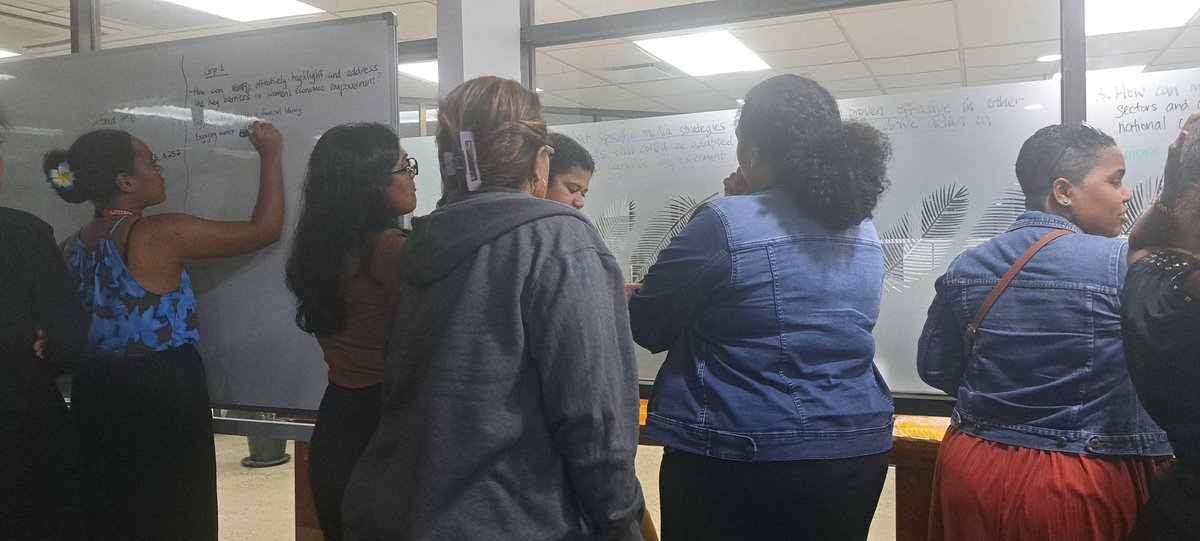 Wrapped up with group activities for a Ministry briefing on the National Action Plan for women's economic empowerment in Fiji. #WIMFiji #EmpowerWomen #TheAsiaFoundation #PowerUp