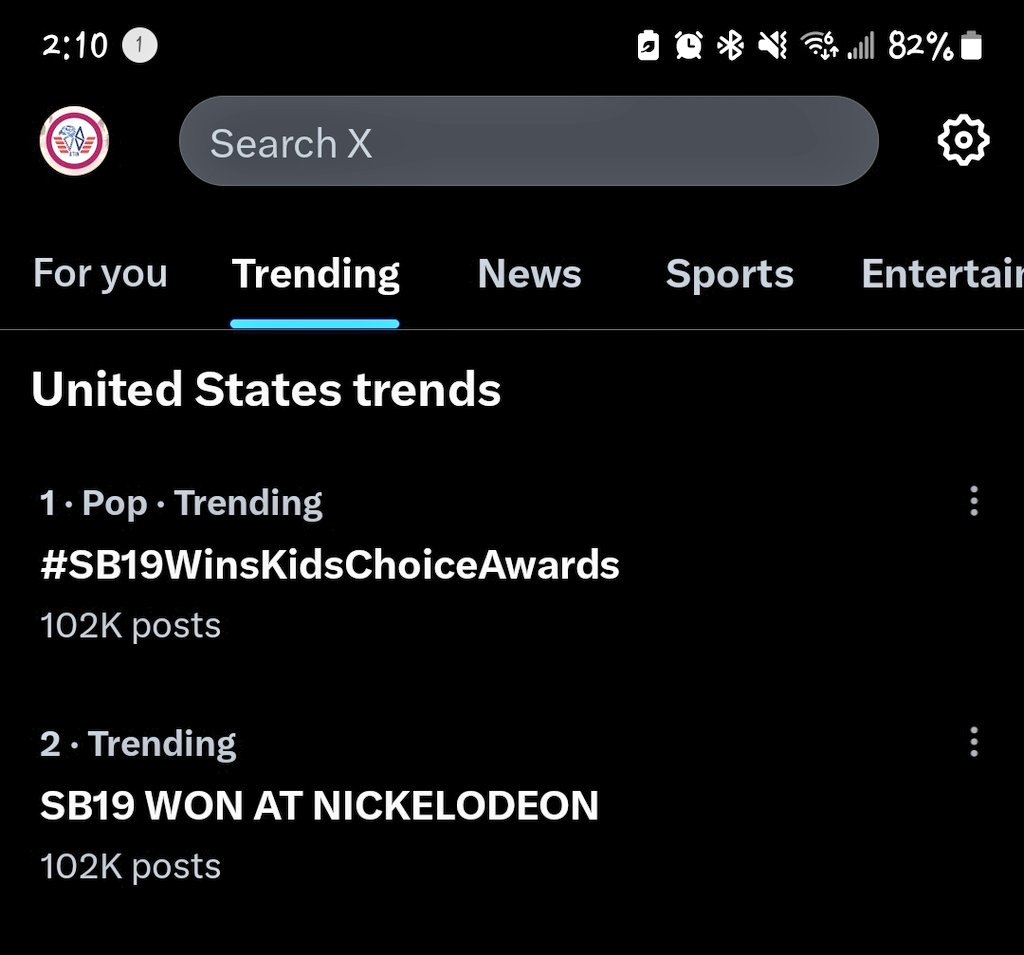 US_ATIN's tweet photo. OMG!!!! TRENDING IN THE US AT NO. 1 AND NO. 2 SPOTS!!! 😭😭😭

SB19 WON AT NICKELODEON
@SB19Official #SB19
#SB19WinsKidsChoiceAwards https://t.co/WuKacTzriy