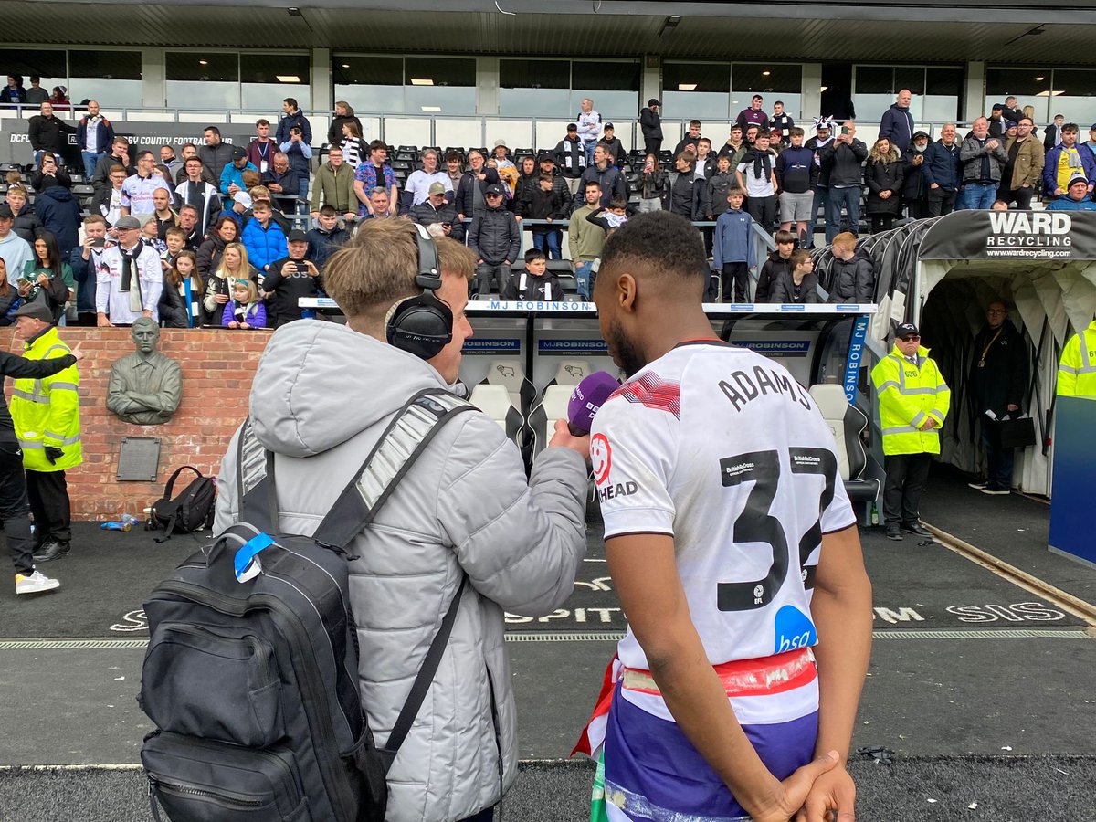 domjdietrich's tweet photo. Ebou Adams has returned 🤝

Derby County have announced the permanent signing of Adams on a three year deal after playing a key role in the clubs return to the Championship. 

I understand the fee is around the 500k mark although it remains undisclosed. 

#DCFC https://t.co/pBqsiqubP1