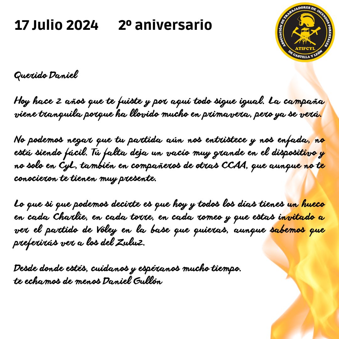 BBFFLuchaCyl's tweet photo. Nunca lo vamos a olvidar y desde aquí queremos rendir homenaje a Daniel Gullón y expresar nuestro apoyo a sus familiares y amigos porque por mucho que pase el tiempo siempre será uno de nosotros, nuestro compañero
Sirva para recordarnos a todos y todas a lo que estamos expuestos. https://t.co/KaxdHoimOi