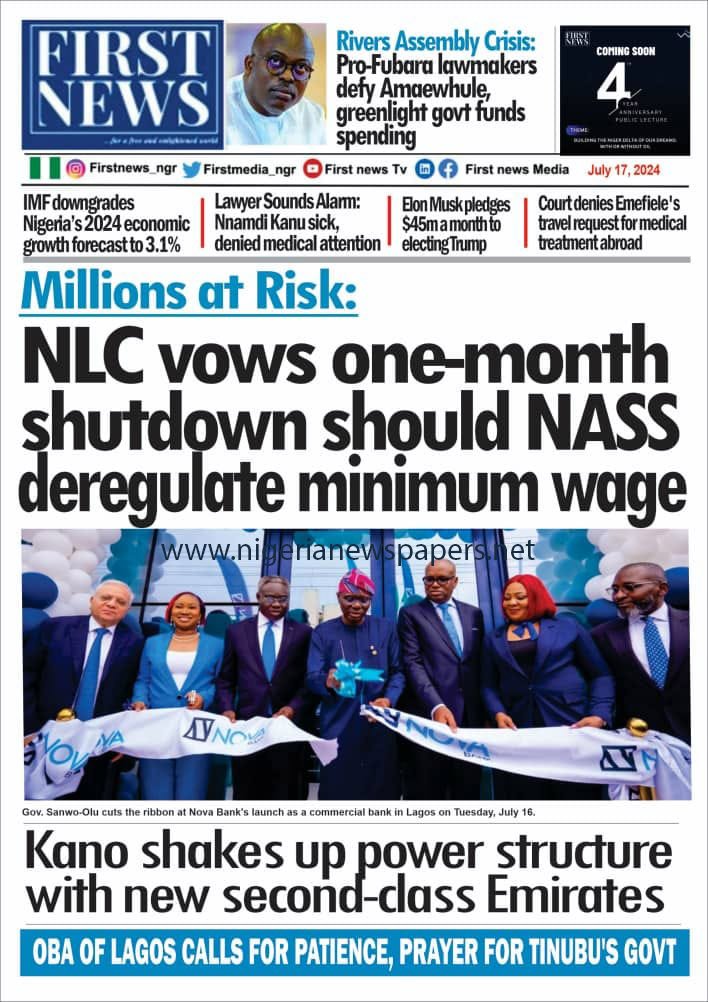 standard_ngr's tweet photo. 16. Sweet Crude
- Nigeria imports fuel from Belgium, Netherlands

17. First News
- NLC vows one-month shutdown should NASS deregulate minimum wage

Tags: #FuelLoot  #belgiumslovakia I #Netherlands I #NewYorkTimesOpinion I #netherlandsvsengland I #NethersNFT I #ParisOlympics2024 https://t.co/8FZQ3CivJs