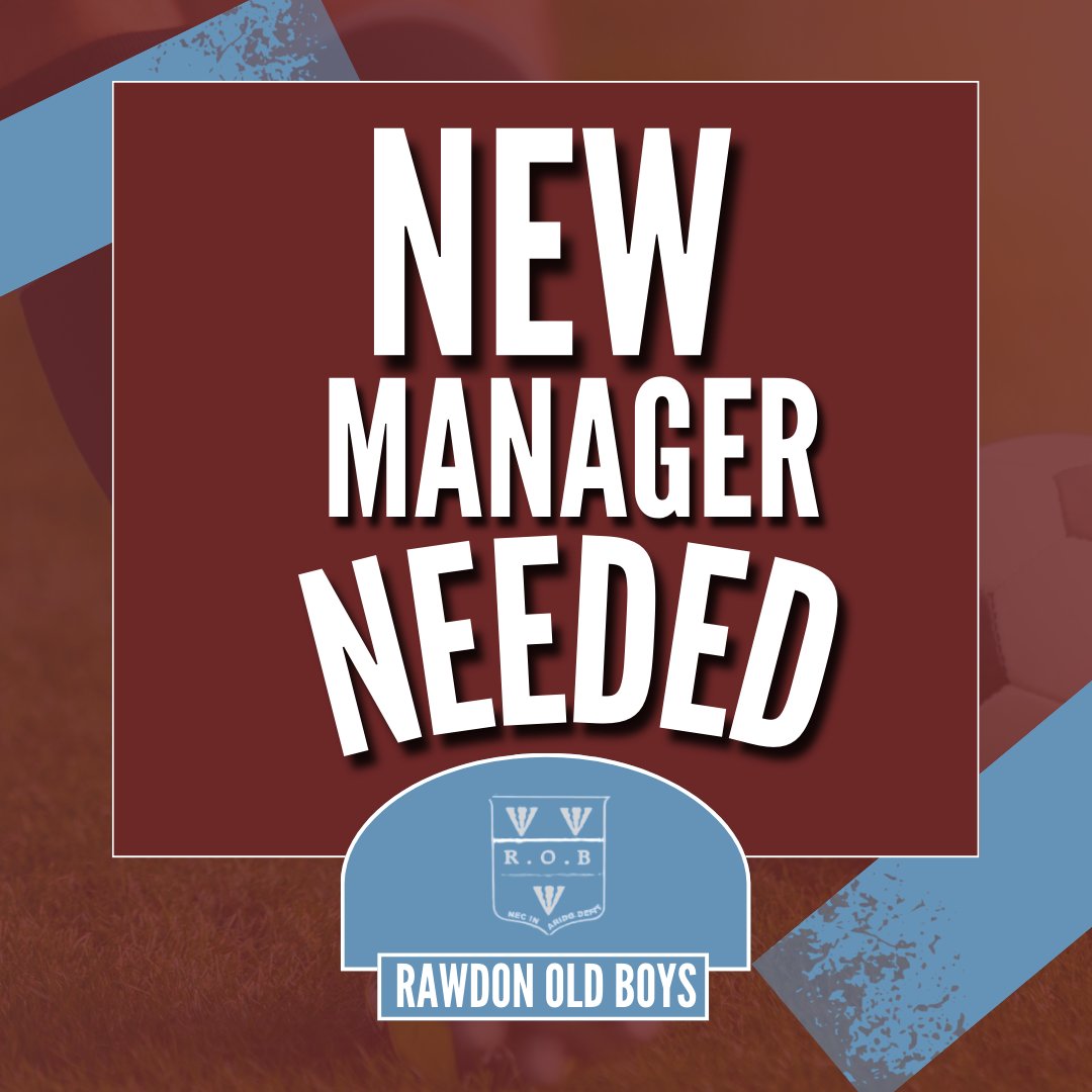 RawdonOB's tweet photo. After a successful 23/24 season winning the Wharfedale Cup and reaching the County Cup semi finals, we find ourselves looking for a new Manager to lead us in the West Yorkshire Premier League for the upcoming season

Message us if you, or someone you know, might be interested⚽ https://t.co/tQJU9yZafu