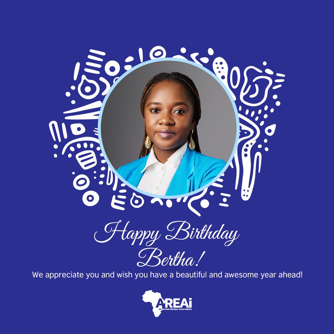 Areai4Africa's tweet image. It&apos;s Bertha&apos;s Birthday Today! 💃🏼 🕺🏻 🥳 🎊 

Join us as we celebrate this special day in the life of our Director of  Monitoring, Evaluation, Accountability, and Learning(M.E.A.L), Bertha Sewuese Agbendeh (@iberthasewe )