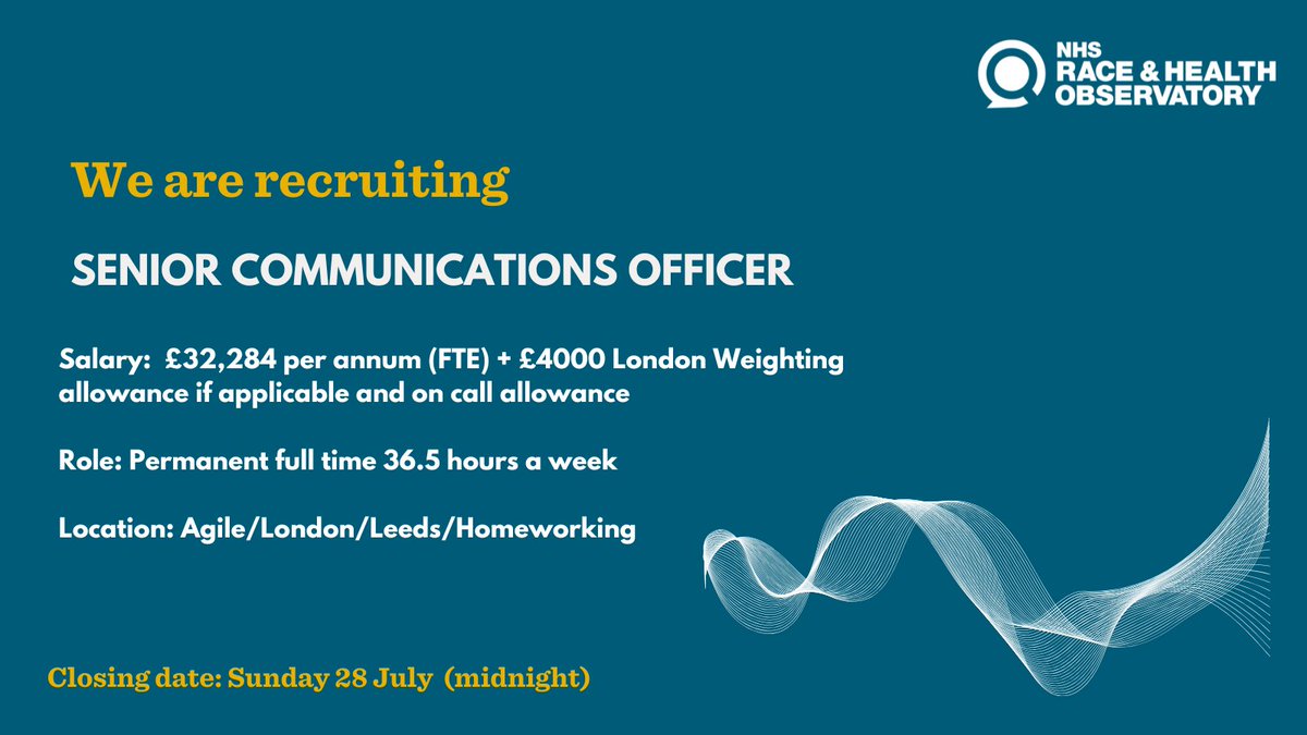 NHS Race & Health Observatory tweet media