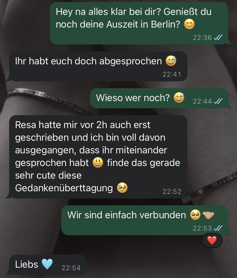 Und das, meine lieben Freunde, nennt man Telepathie unter besten Freundinnen 🥹