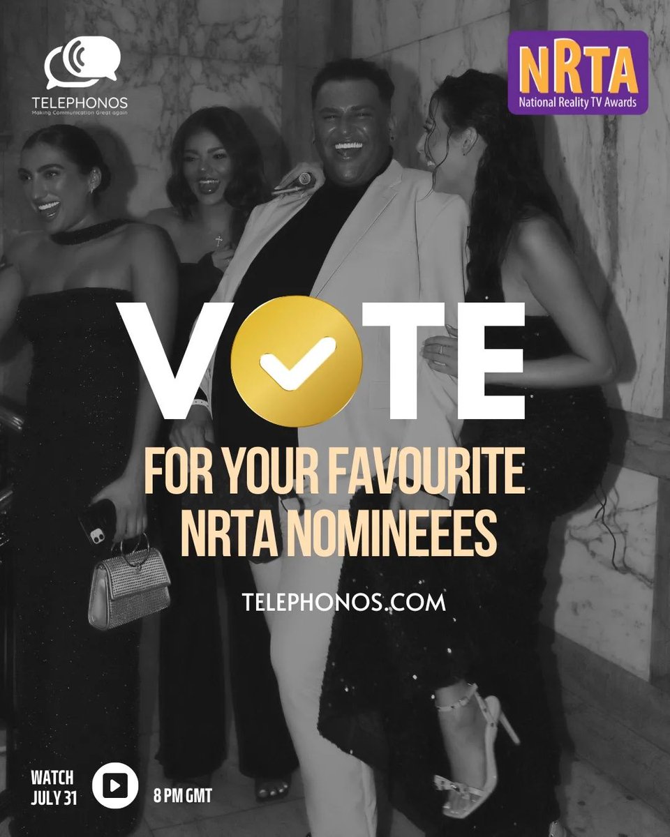 🗳️ Vote for your favorite nominees! We're in the last week before votes close for the 13th Edition of the #NRTA. Make your voice heard and support your top picks now! 🔥✨ #NationalRealityTVAwards #VoteNow #LastWeekToVote