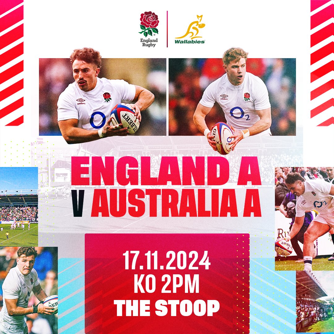 CJYScott's tweet photo. RT @EnglandRugby: England A returning soon 🙌

The senior men's pathway team will face Australia A at the Stoop this November 👊