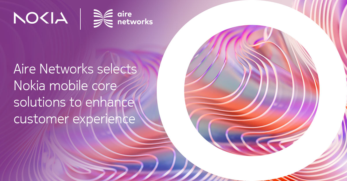 nokianetworks's tweet image. We are pleased to announce that our #MobileCore solutions have been selected by Aire Networks. They will modernize the operator’s network and improve the CX with expanded coverage areas, faster data speeds, &amp;amp; enhanced network reliability. 

nokia.ly/46aF5kk

#CoreNetworks
