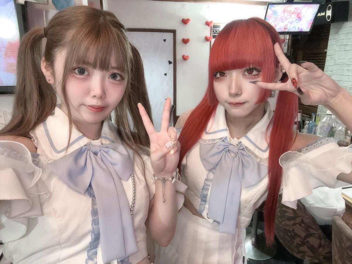 Lastcure_'s tweet photo. ꒰らすきゅあ！Cafe time OPEN！໒꒱·ﾟ
駆け抜けて青春さん制服交換

18:00~24:00
やんやん @yan_happy_yan 
カリン @akanboukarin 

遠隔→https://t.co/tGfvvf9vVH

#コンカフェ #新宿 #歌舞伎町 #コンカフェ営業 #らすきゅあ https://t.co/pMEADMYKvD