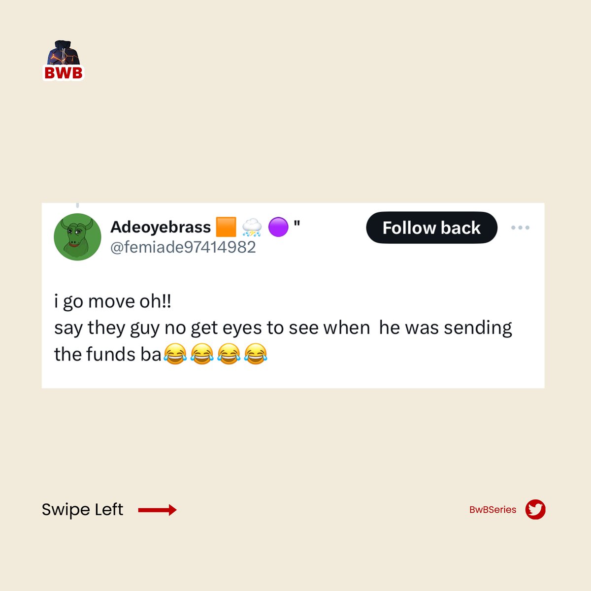 bwbseries's tweet photo. Check this comments from our comrade during the series. 
@Shamex_Ent and @femiade97414982 said they are moving with the SOL what would you have done? 

Replay the last series here https://t.co/xNTKUJhs0P https://t.co/HINhCLmgzU