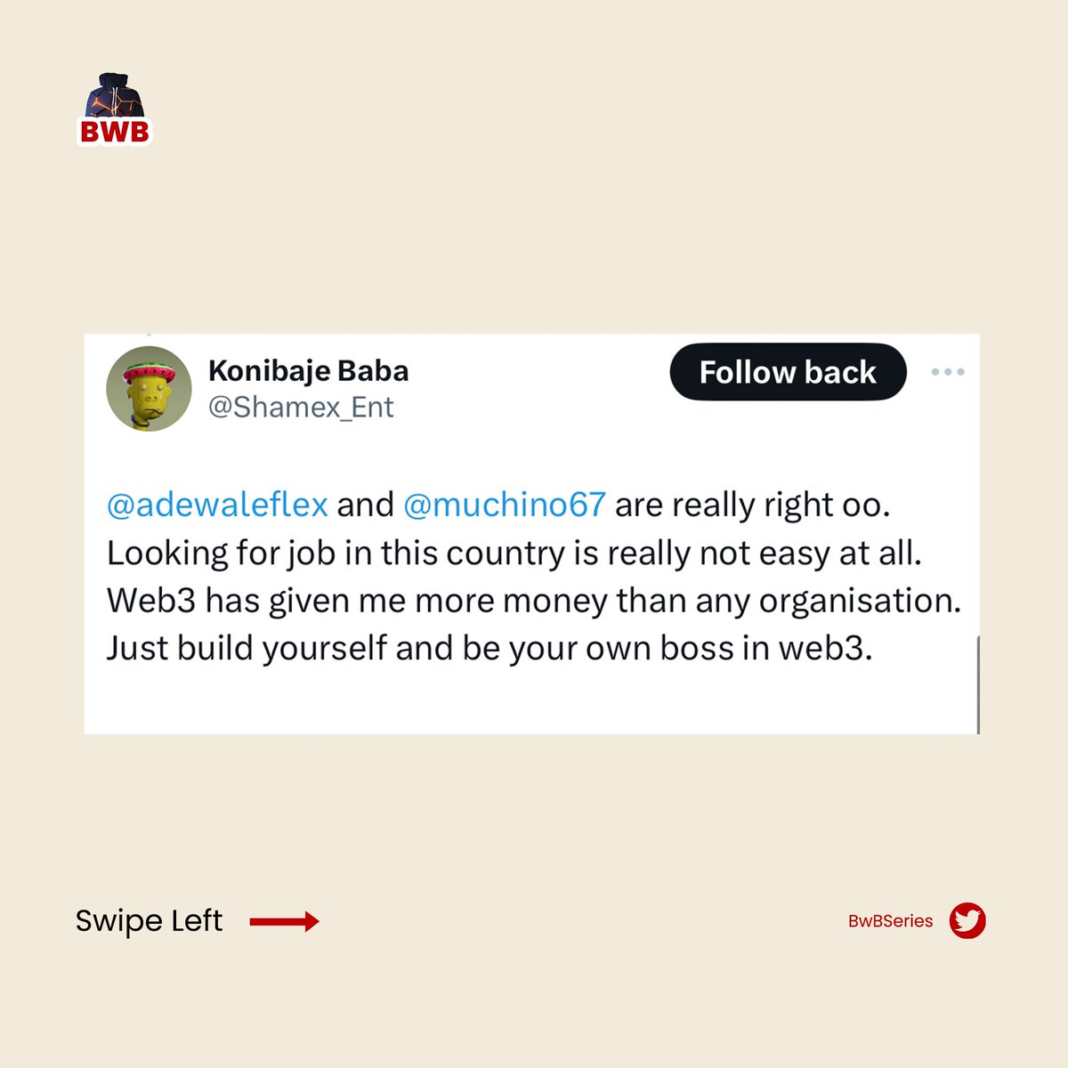 bwbseries's tweet photo. Check this comments from our comrade during the series. 
@Shamex_Ent and @femiade97414982 said they are moving with the SOL what would you have done? 

Replay the last series here https://t.co/xNTKUJhs0P https://t.co/HINhCLmgzU
