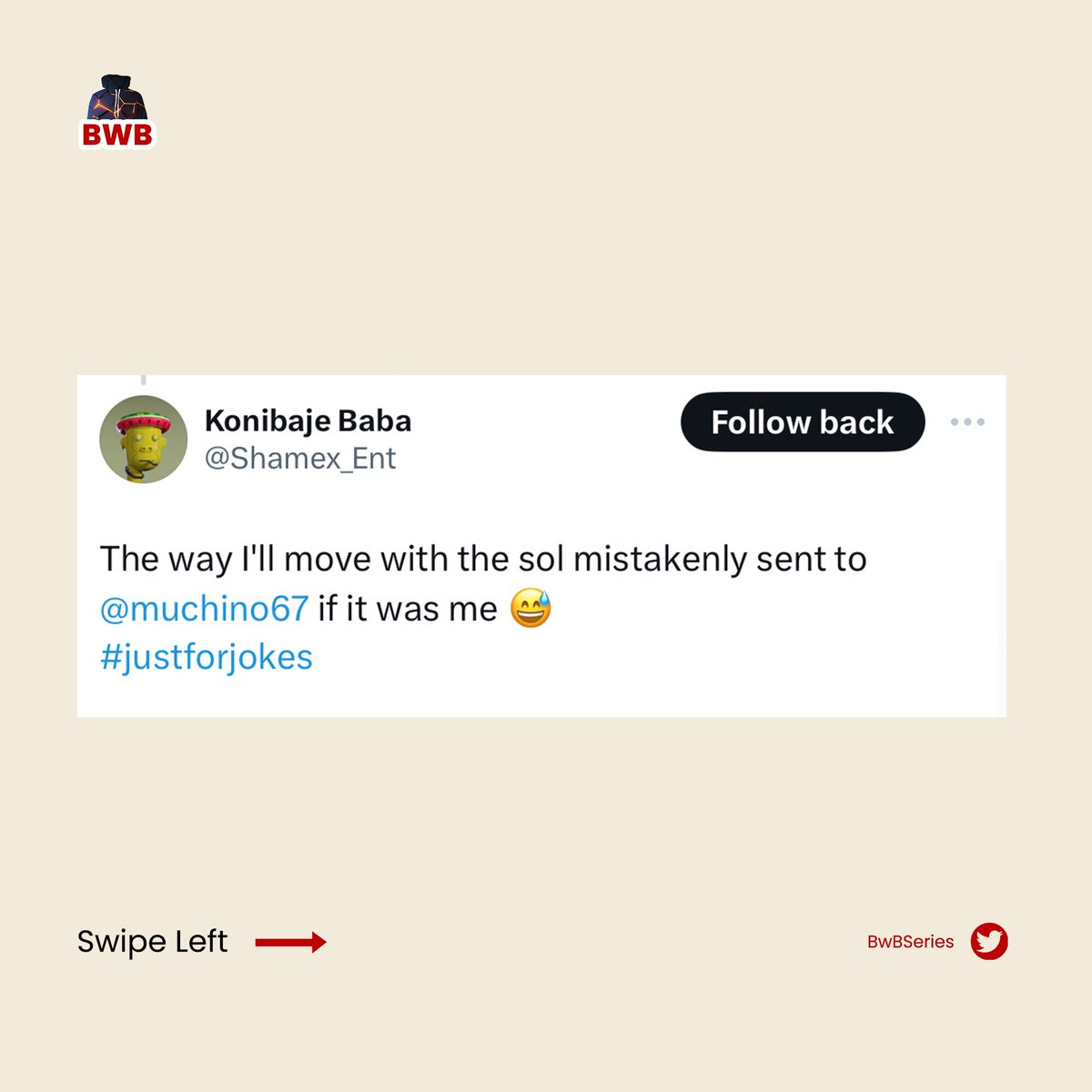 bwbseries's tweet photo. Check this comments from our comrade during the series. 
@Shamex_Ent and @femiade97414982 said they are moving with the SOL what would you have done? 

Replay the last series here https://t.co/xNTKUJhs0P https://t.co/HINhCLmgzU