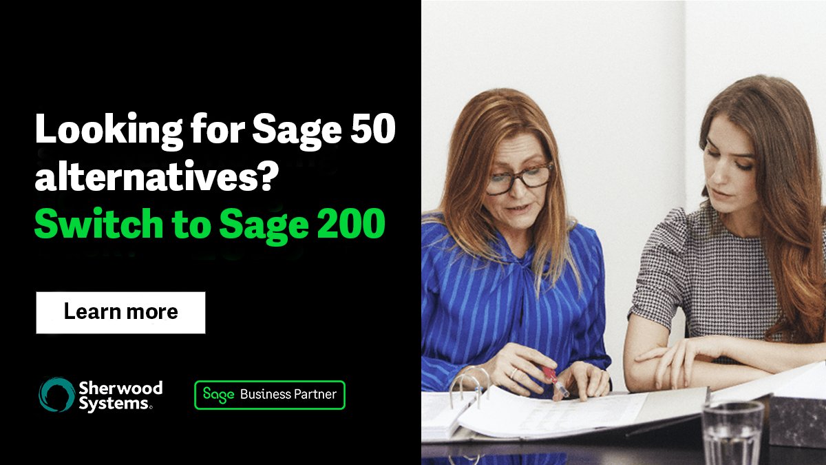 sherwoodsys's tweet photo. Looking for Sage 50 alternatives? Switch to Sage 200.

Sage 200 is a cloud-based financial management system for growing organisations. Take your business to the next level. 

Learn more: https://t.co/FWI32KQql9 https://t.co/wuhz1EHB4g