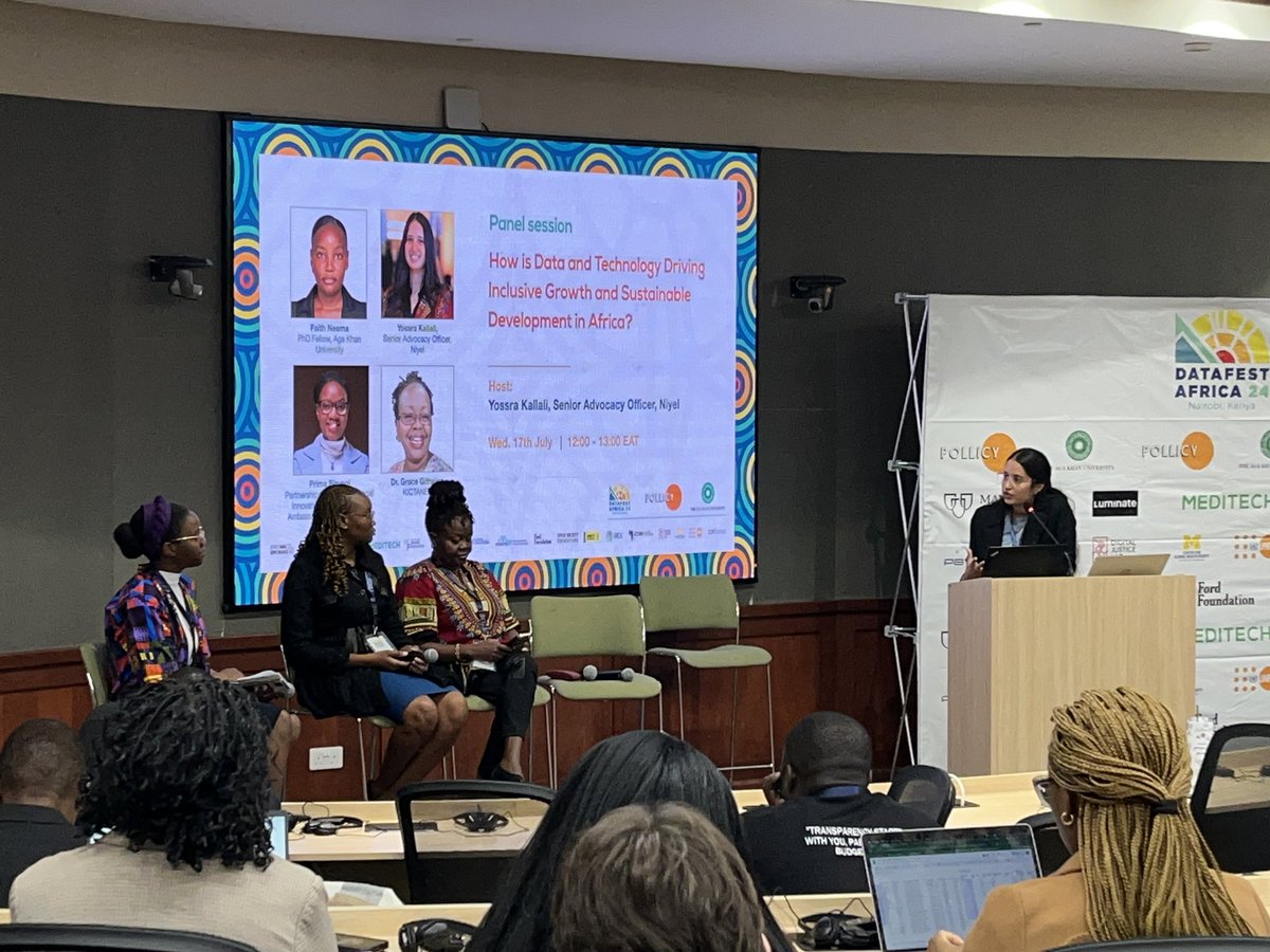 <a href="/AngieNicoleOD/">Angela Oduor Lungati</a> Our Second panel discussion of the day is underway, still on the topic ‘How data and technology can drive inclusive growth and development in Africa.’