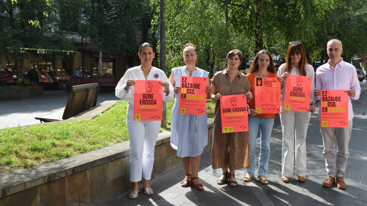 Aurtengo Madalenetan ere, ‘Ez bazaude eroso, erasoa da’ lelopean, indarkeria matxistarik gabeko jaien aldeko neurriak hartu ditu Udalak ow.ly/x09950SE3Fh