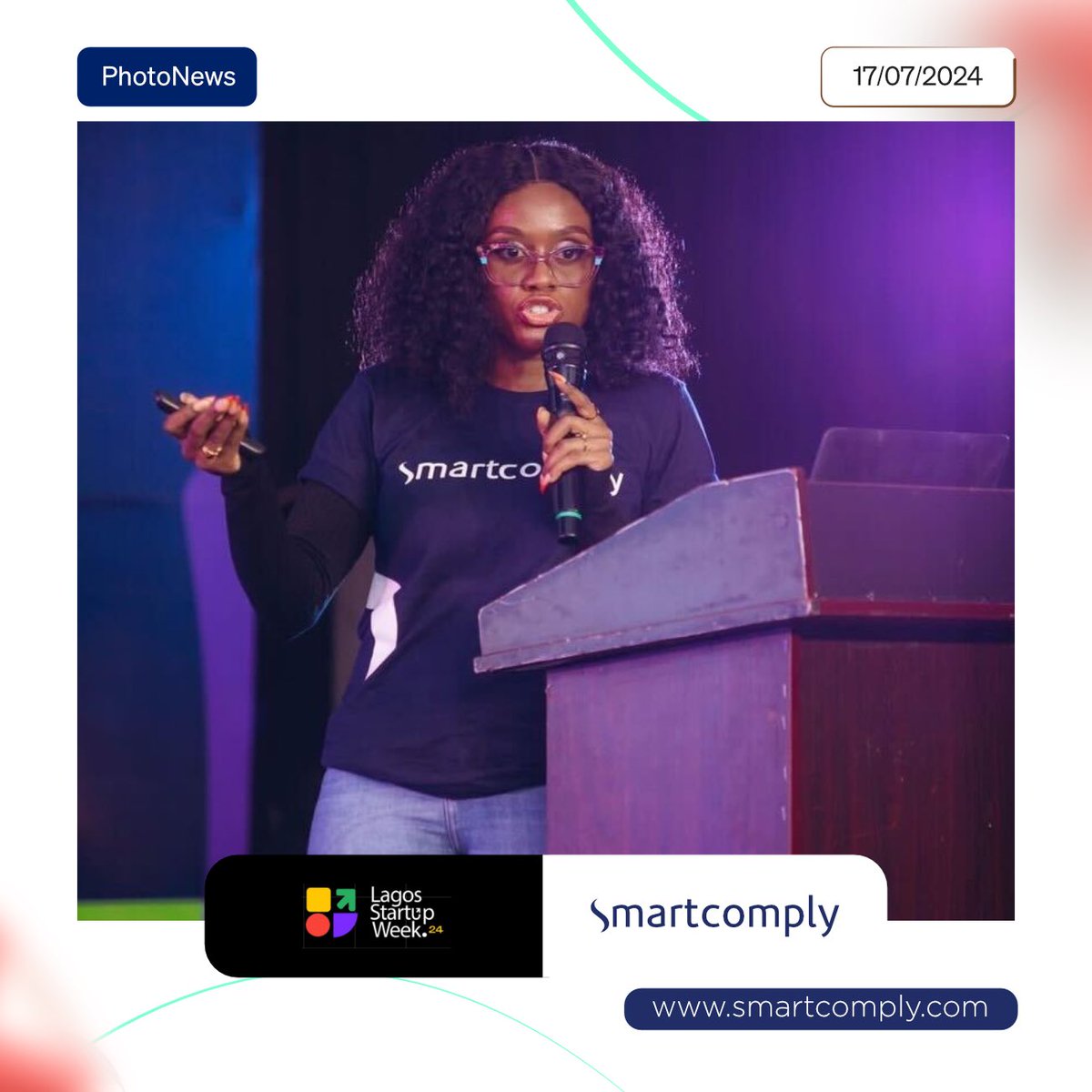 smartcomplyapp's tweet photo. We're thrilled to share highlights from the final day of #LagosStartupWeek! @StartupLagos @PrimeStartupshq 

It’s been an incredible journey filled with #innovation, #networking, and #growth. 

A big thank you to everyone who participated and visited our booth.

#Smartcomply https://t.co/ji7ihg9uUb
