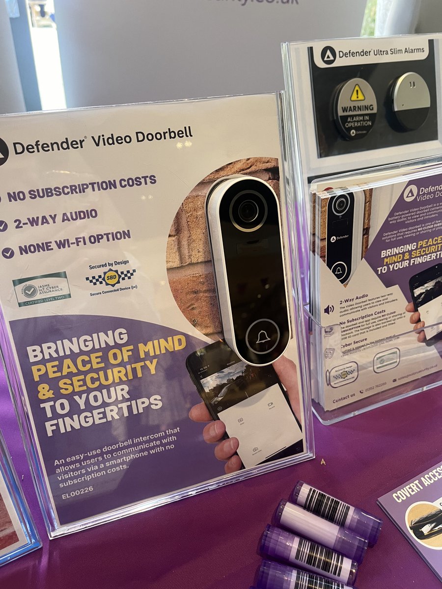 SolonSecurity's tweet photo. Day 1 of #FestivalOfWomensAid showcasing our range of products designed to help prevent VAWG. Look forward to meeting those of you attending @womensaid https://t.co/wGkBphrVXC