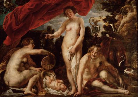 JacobJordaens's tweet photo. The Daughters of Cecrops finding the child Erichthonius https://t.co/DeCOnEArsj https://t.co/PWYEfSV8um