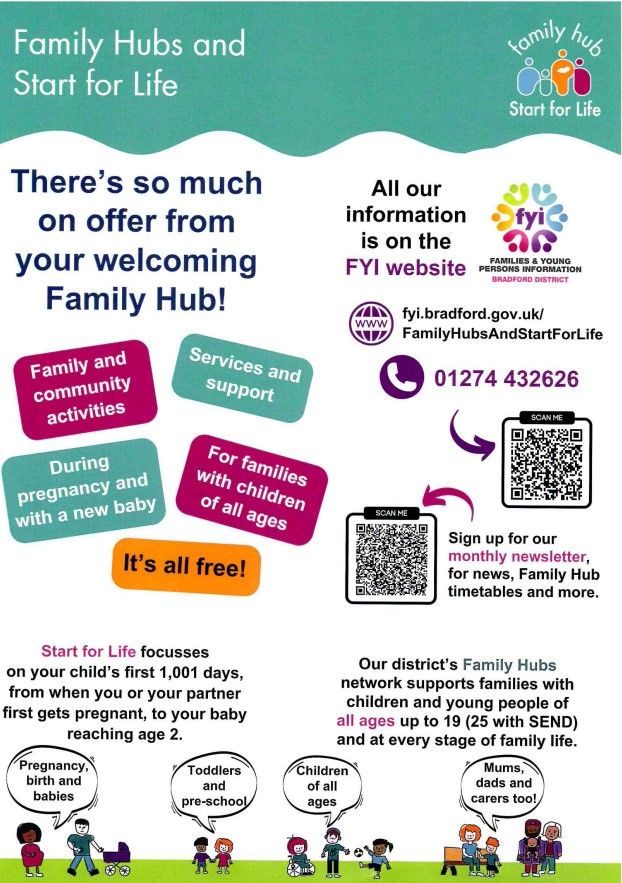 LeyTopPrimary's tweet photo. Family Hubs and Start for Life Information

https://t.co/ntrqp6MEUp
*Activities
*Support
*Advise https://t.co/Y7Yaabz9Qv