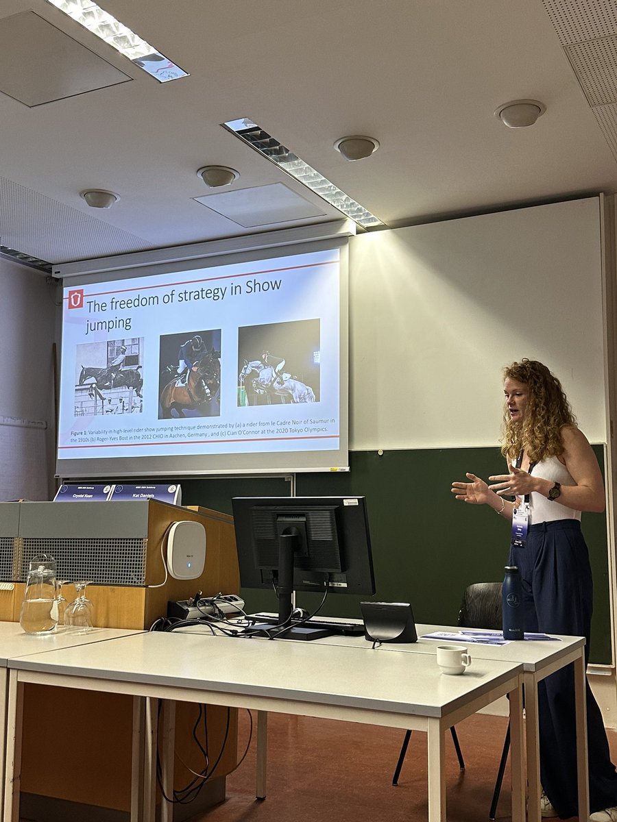 So great to see the hard work of <a href="/RafaelleWilliam/">Rafaelle Baby</a> on display at <a href="/isbs_conference/">ISBS Annual Conference</a>! She captured showjumping riders over verticals and oxers using <a href="/MovellaEnt/">Xsens Entertainment | Movella</a> XSENS sensors. The first step in her PhD to understand horse-rider interaction in showjumping!