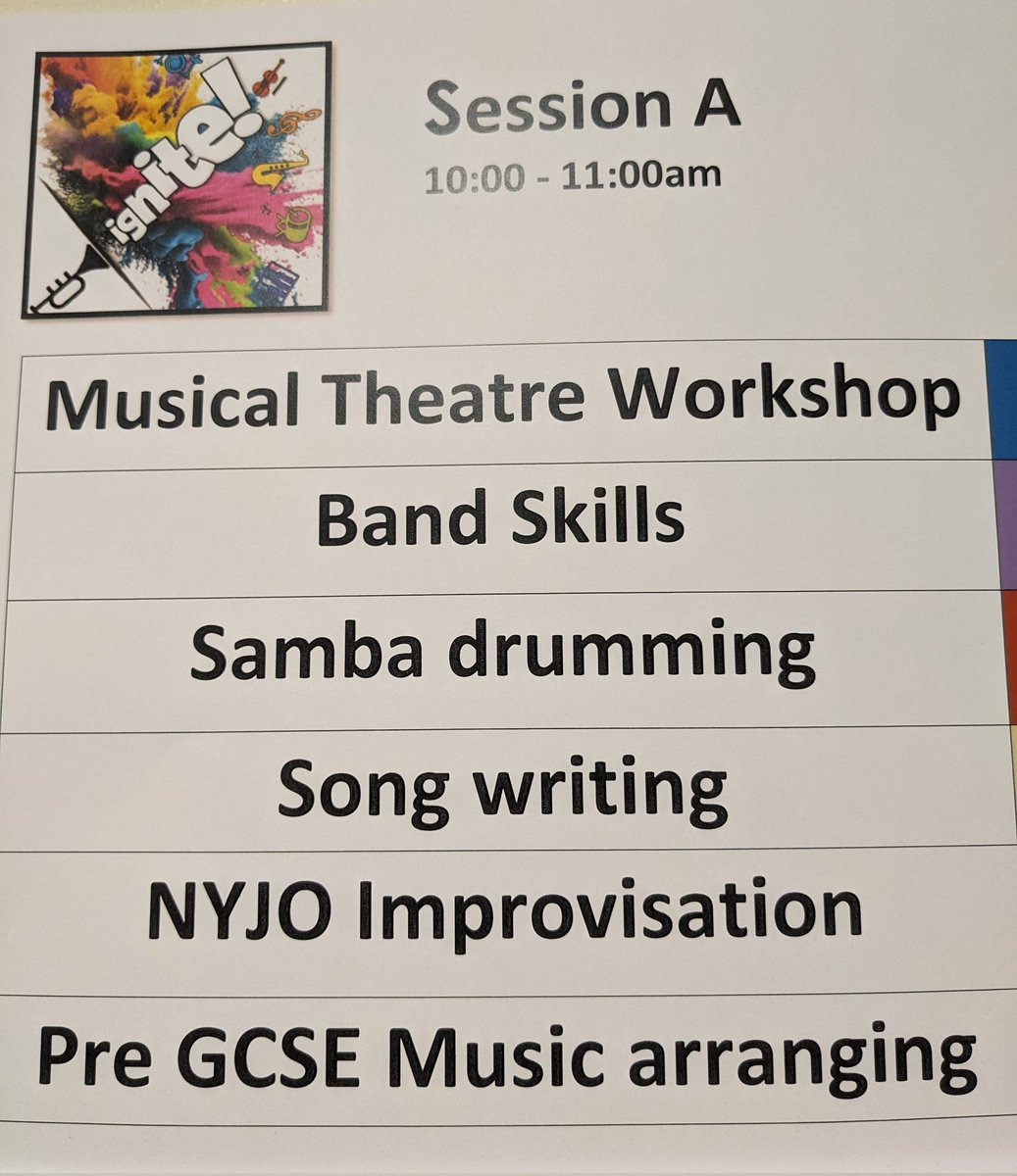 It's Mus:Ed2024 Ignite day!
Session A 👇🏻

Huge thanks to our amazing <a href="/MinsterMusicDpt/">MinsterPerfArts</a> @minster_school colleagues for delivering #MusEd2024