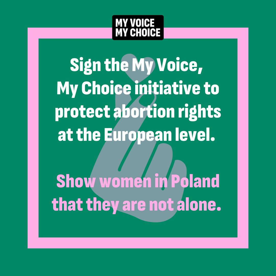 Equal &amp; affordable access to #abortion care is a fundamental right that many women across the #EU are unable to exercise. #Poland’s failure to decriminalise abortion further highlights the urgent need to improve access to abortion across the EU. 🖊️

eci.ec.europa.eu/044/public/#/s…