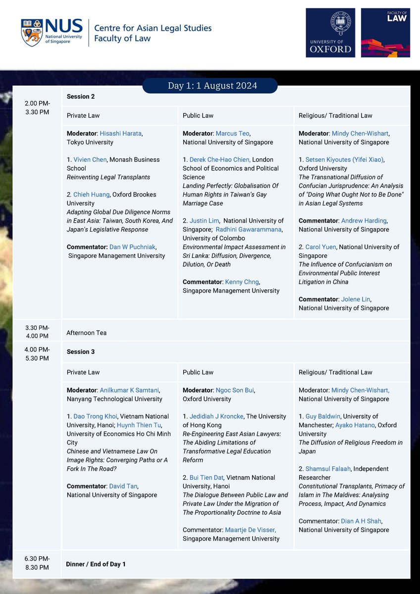 CALS_NUS's tweet photo. In collaboration with Oxford Programme in Asian Laws, University of Oxford, CALS will be holding the first “International Forum on Asian Laws: Diffusion of Laws in Asia”, on 1-2 August
Register here by 26 July: https://t.co/87AdL1FYYc
#CALSNUS #AsianLegalStudies https://t.co/ykOVR0iZt6