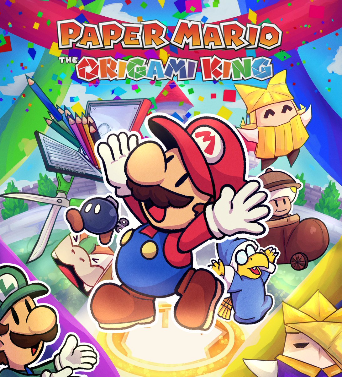 Happy 4th Anniversary, Paper Mario the Origami King!!! 🎉