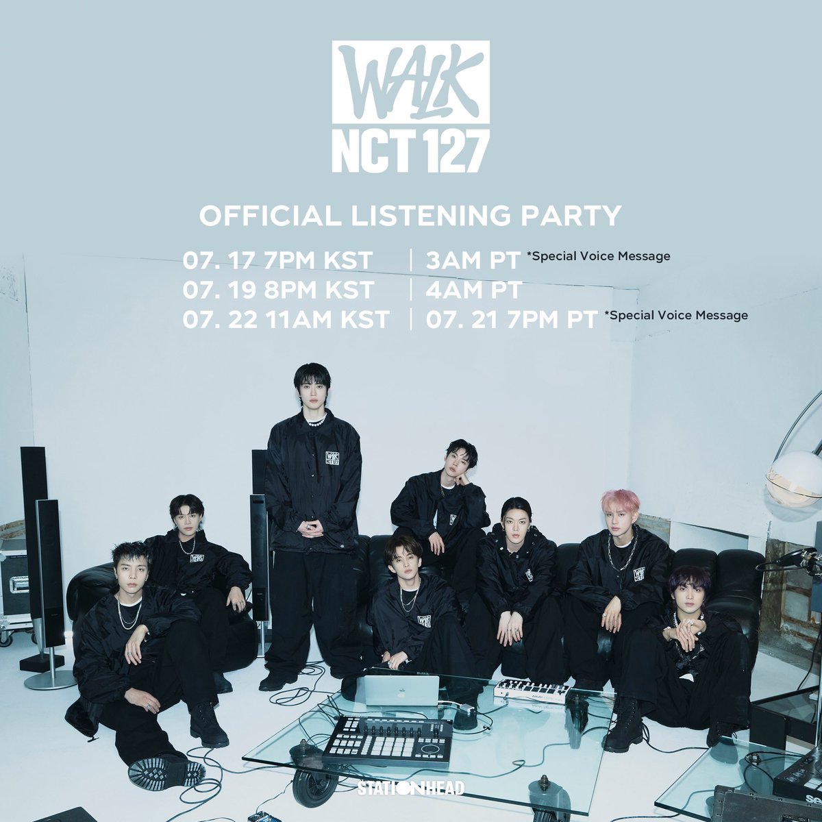 NCT 127's "WALK" Listening Party #1 "Intro: Wall to Wall" with Special Interview is happening soon 💚 Join the pre-show now on @Stationhead

🔗 stationhead.live/nct127official  

#NCT127 #WALK #NCT127_WALK
#삐그덕 #NCT127_삐그덕
#NCT127_삐그덕_Walk
