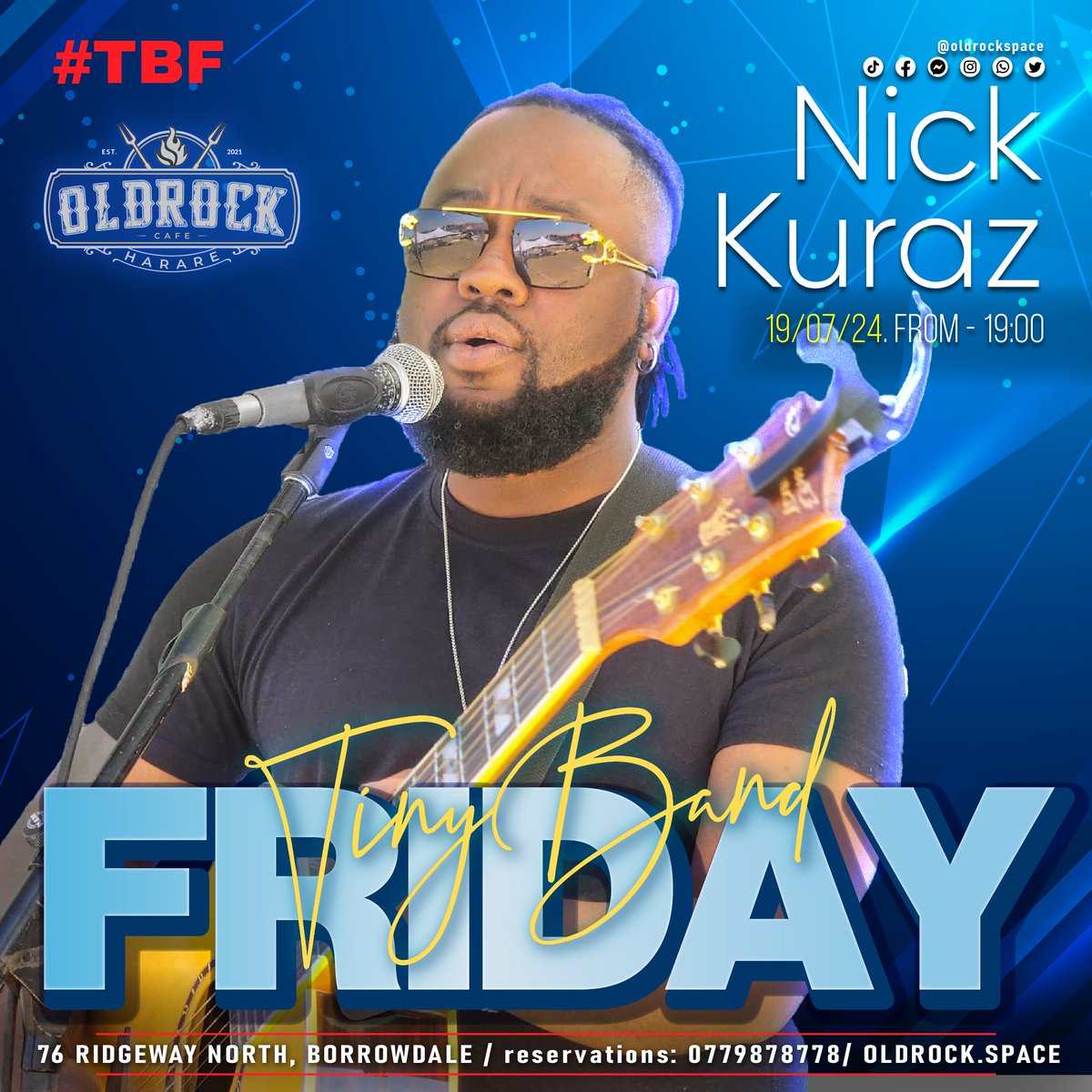 oldrockspace's tweet image. Catch Nick Kuraz bringing the BIG energy for this Tiny Band Friday! Get ready for an intimate show packed with powerful performances that will have you feeling like you&apos;re front row at a concert, even though it&apos;s a cozy venue. #TinyBandFriday #NickKuraz #OldRockCafe #LiveMusic