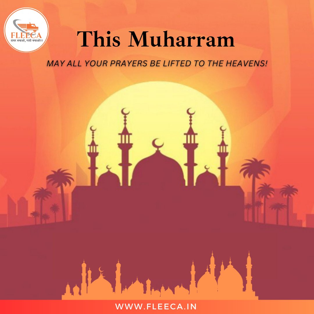 FleecaIndia's tweet photo. 🌙 𝐌𝐮𝐡𝐚𝐫𝐫𝐚𝐦 𝐌𝐮𝐛𝐚𝐫𝐚𝐤! 🌙
The month of Muharram is considered to be the second holiest month in the Islamic calendar and marks the start of the Islamic New Year.
#FleecaIndia #TyreManagement #TruckTyreManagementServiceProvider #Muharram #Celebration #NewYear https://t.co/6HhN1amQPS