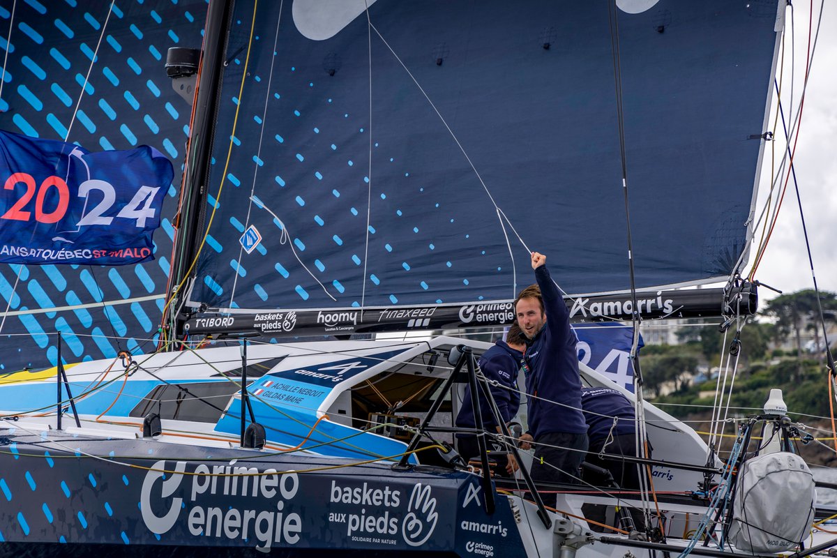 ARobertsRacing's tweet photo. Look 🔙 to Amarris arriving into St Malo on Monday afternoon.🇫🇷
📸Jessica Latouche
#Class40 #TransatQSM #Sail #Sailing @TransatQSM https://t.co/N8vlSFTWDV
