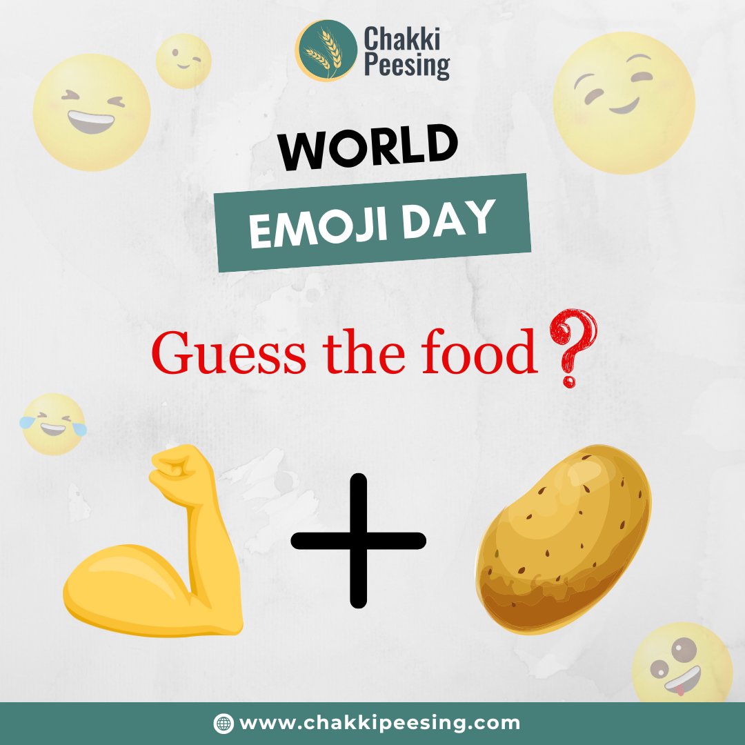 chakkipeesing's tweet photo. On this #WorldEmojiDay let's play a #game
Guess the food! comment your answer
#QuizTime #games #Guesstheword https://t.co/ek55ZlUH9s
