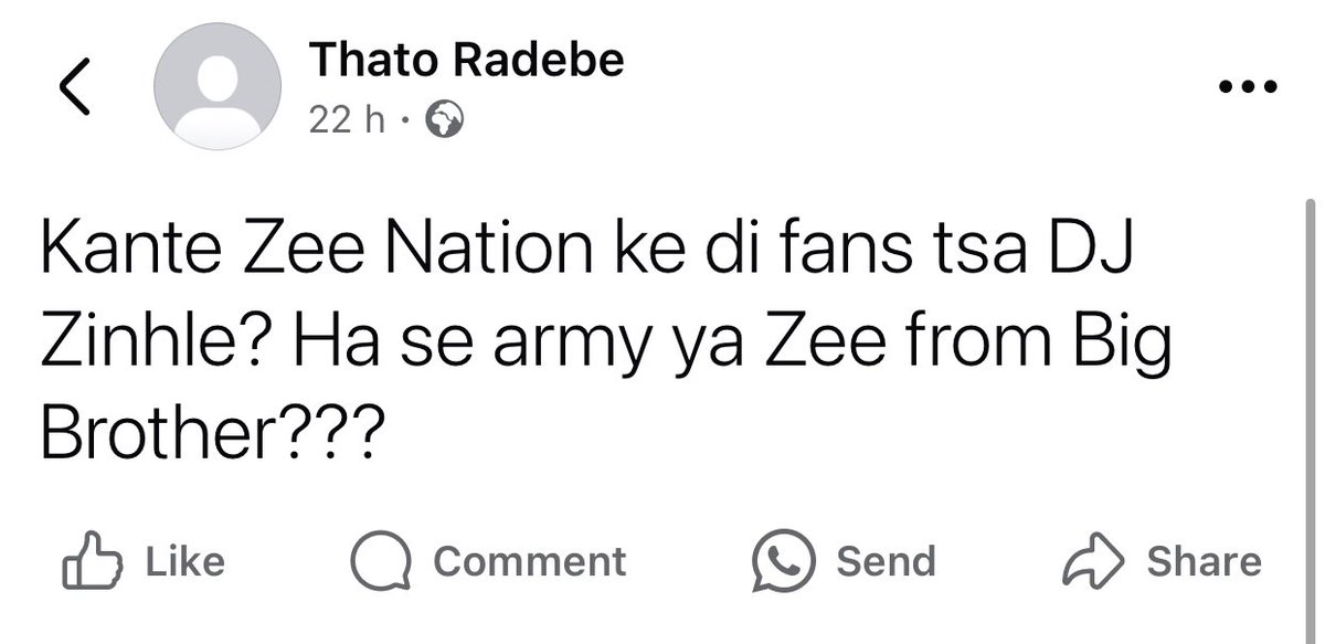 Yonela876's tweet photo. #ZintleZeeMofokeng
#ZeeDominators https://t.co/hAZk5TnY1f