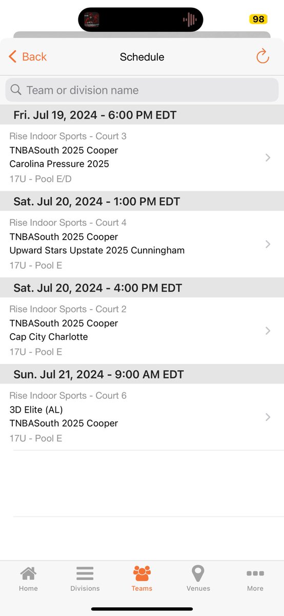 Fresh off a 7-0 weekend in Raleigh, NC! Multiple college level players on our roster, and they will prove it against high level comp this weekend! Check us out! 

<a href="/dean_adkins_/">Dean Adkins</a> <a href="/randyestevez06/">Randy estevez</a> @garrisonc06 <a href="/David_Rushing11/">David Rushing Jr</a> <a href="/RaheanJr_4/">Rahean Edmonds Jr.</a> <a href="/Darius_Clayton2/">Darius Clayton</a> <a href="/_Elijah11_/">Elijah Fermaint</a> <a href="/MatthewD0922/">Matthew Doherty</a>