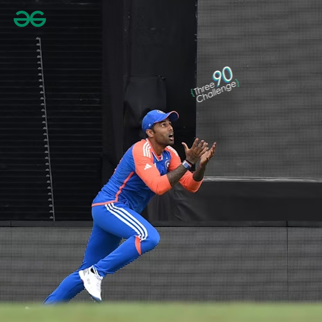 geeksforgeeks's tweet photo. He caught the opportunity, Now's your time!
.
.
Start the #Three90 Challenge today: https://t.co/1pP8TpWviC
.
.
.
.
.
#gfg #gfgkarlohojayega #geeksforgeeks #three90challenge #suryakumar #t20worldcupfinal2024 #indiat20 #icccricketworldcup #ICCMensT20WorldCup2024 #teamindia #code https://t.co/7lfI9ivdaM