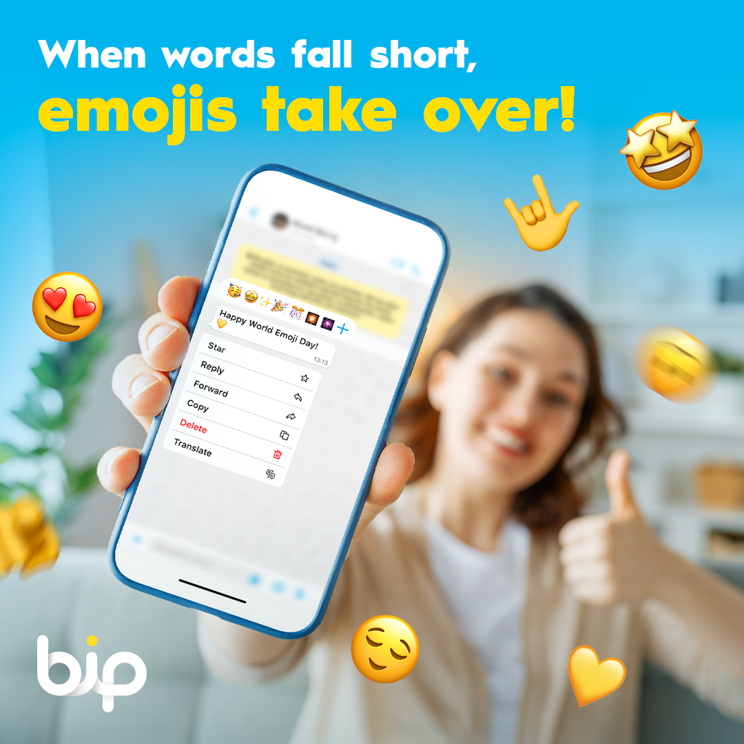 BiPGlobal's tweet photo. When words fail, emojis come to the rescue! 🤩

Celebrate #WorldEmojiDay with us! What's your favorite emoji? 🤔 We'd love to hear from you in the comments below. 👇 https://t.co/45XUWxr9Al