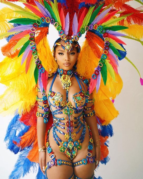 Chloe Bailey looks incredible at the St. Lucia Carnival 📸