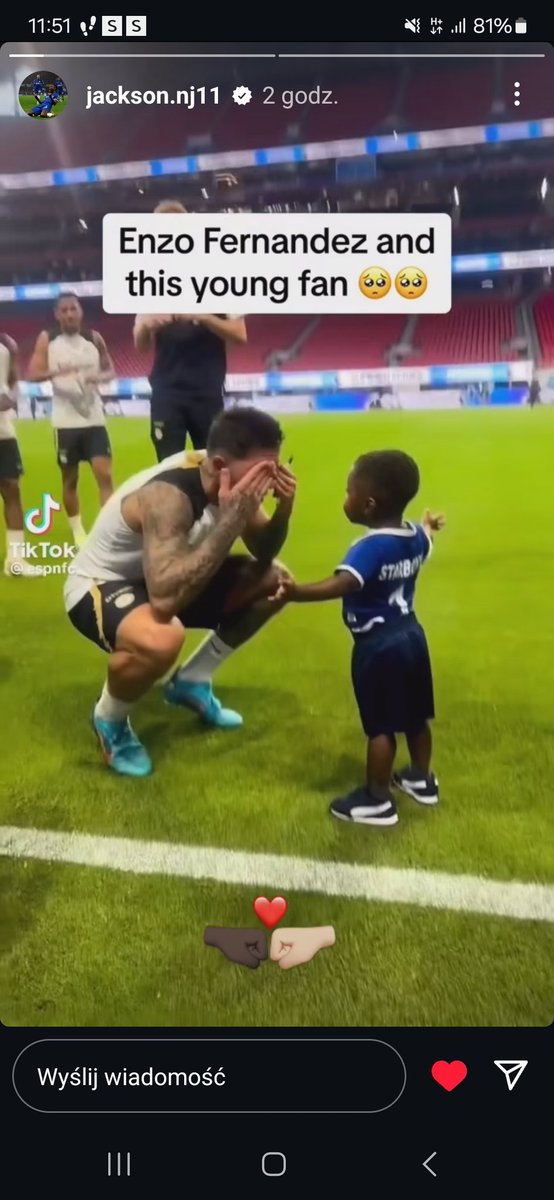 Kamilxp4's tweet photo. Nicolas Jackson is with Enzo 🥰

#CFC #Enzo #CopaAmerica2024 #Argentina https://t.co/WSqsKNtmCV