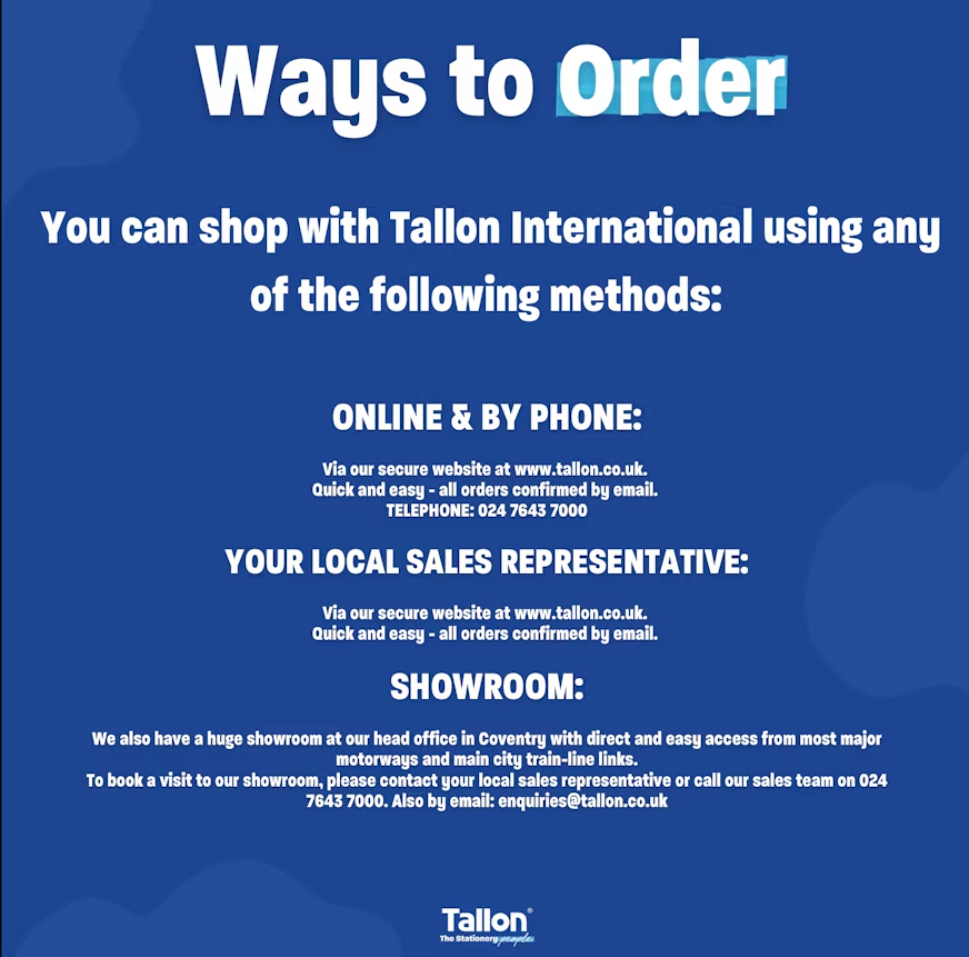 tallonint's tweet photo. We've streamlined the ordering process for our products to make it a breeze for you. 👍 https://t.co/6PGxNlJwrS