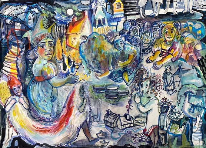 Highlight from the New Show by Rosie McGurran RUA

ArtisAnn Gallery, 70 Bloomfield Avenue, Belfast, BT5 5AE
Tue – Fri: 11am to 6pm ; Sat: Noon to 5pm

artisann.org/collections/pa…

All Welcome and No Booking Necessary

#art #painting #island #ireland #belfast