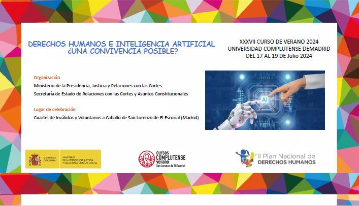📣 Comienza el curso “Derechos Humanos e Inteligencia Artificial ¿una convivencia posible?" de <a href="/CursosVeranoUCM/">Cursos de Verano UCM</a>

Ha presentado <a href="/PuriCausapi/">Puri Causapié</a>, Directora de Gabinete de <a href="/SimancasRafael/">Rafael Simancas</a>

👉 Se aborda cómo el desarrollo de la IA supone un desafío para la garantía de Derechos Humanos.