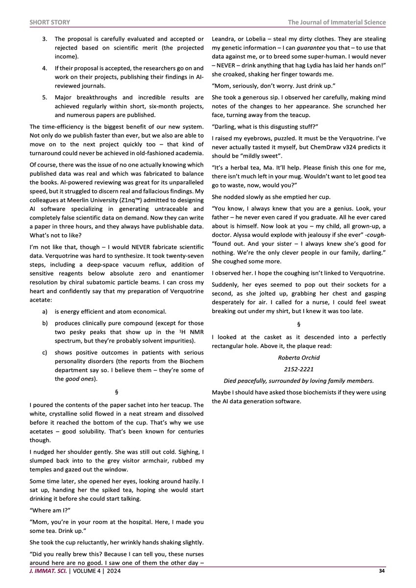 Something a bit different this time: a short story about science and AI in the 23rd century.